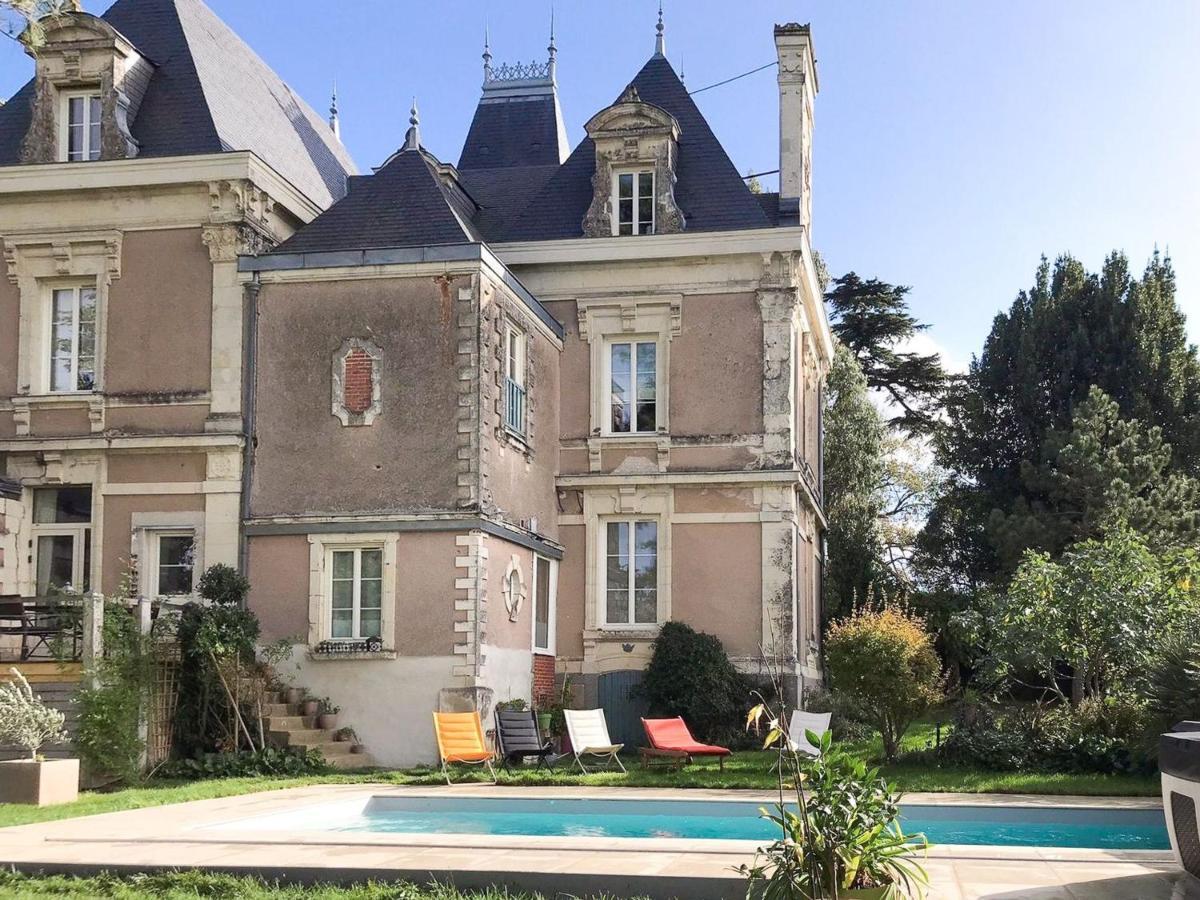 Faye-d'Anjou Maison De Maitre Avec Piscine Et Jardin - Coeur Des Coteaux Du Layon, Proche Angers Et Saumur - Fr-1-622-55 B&B 외부 사진